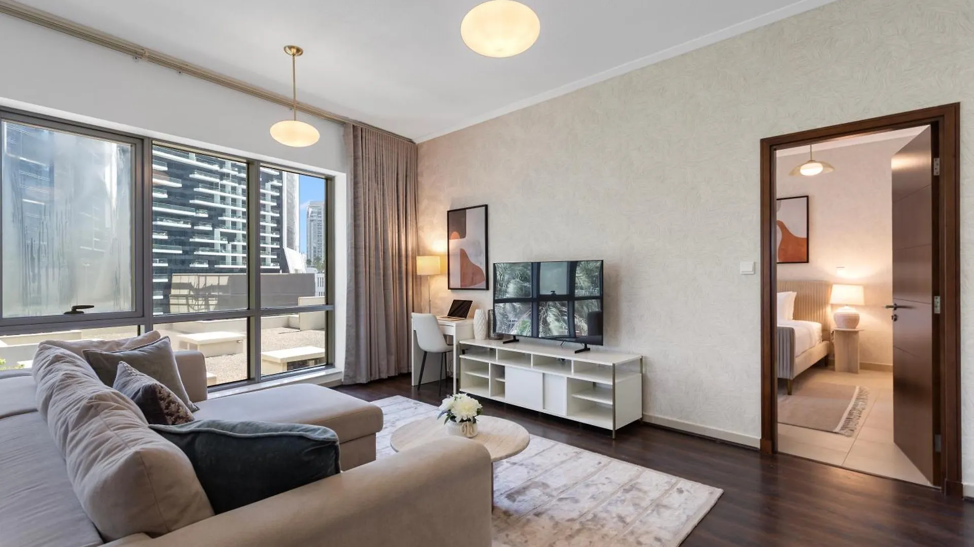 아파트 Exceptional 1-Bedroom With Pool View In Downtown 두바이
